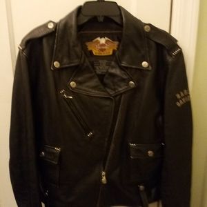 Harley Davidson motorcycle leather jacket